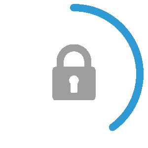 animation of lock and protection