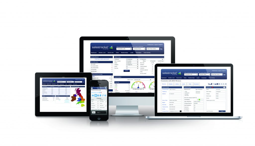 salestracker graphic various devices