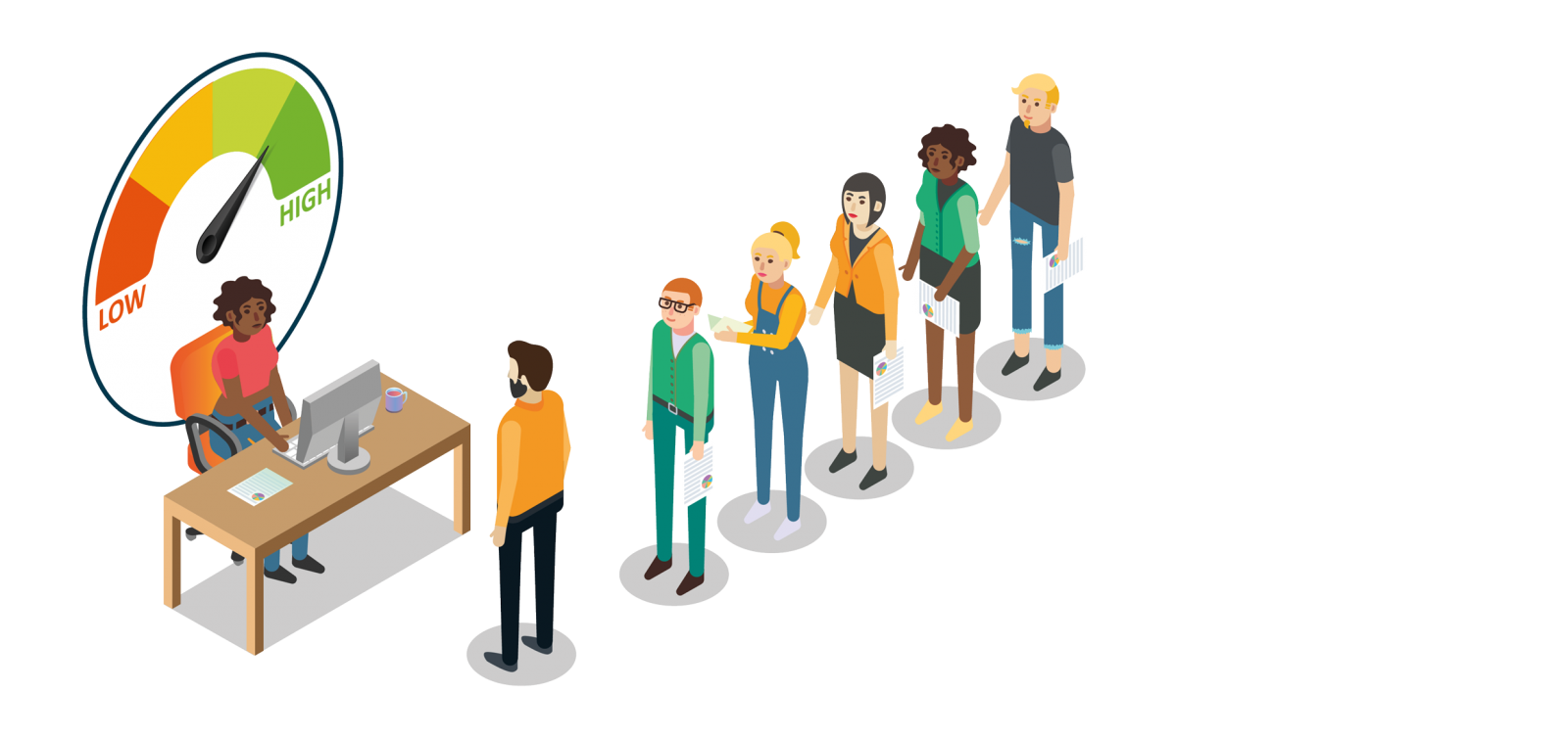 credit rating animated graphic