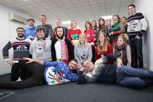 christmas jumper day at Insight Data