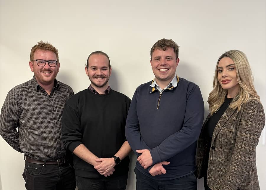 Insight Data team, Alex Tremlett, Rob Sheppard, David Warden, Kirsty Winter