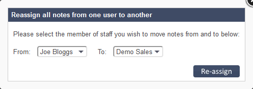 Salestracker - View Record Activity Reassign